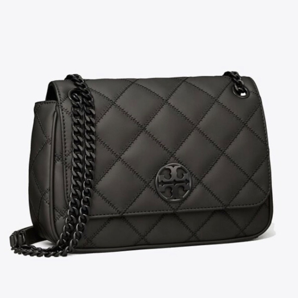 Tory Burch Black Quilted Shoulder Bag